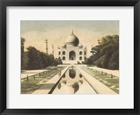 Taj Mahal Postcard I Framed Print