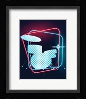 Neon Music 2 Framed Print