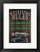 Fishing Rules Fine Art Print