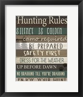 Hunting Rules Fine Art Print