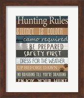 Hunting Rules v2 Fine Art Print