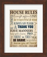 House Rules Fine Art Print