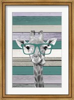 Giraffes Glasses 2 Fine Art Print