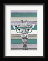 Giraffes Glasses 2 Fine Art Print