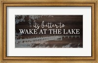 Wake at the Lake Fine Art Print