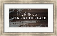 Wake at the Lake Fine Art Print