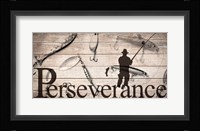 Perseverance Fishing Framed Print