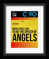 Music is a speech of Angels Fine Art Print