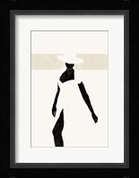 Black and Beige II Framed Print