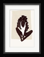 Black and Beige III Framed Print