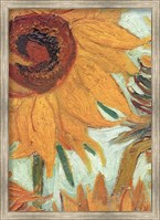 Vase with Twelve Sunflowers, .c1888 (detail) Fine Art Print