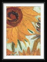 Vase with Twelve Sunflowers, .c1888 (detail) Fine Art Print