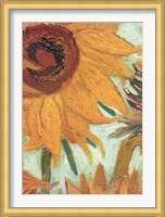 Vase with Twelve Sunflowers, .c1888 (detail) Fine Art Print