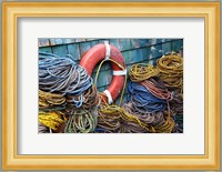 Lines on a Maine Dock Fine Art Print