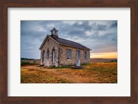 Stormy Morning at the Lower Fox Creek Schoolhouse Fine Art Print