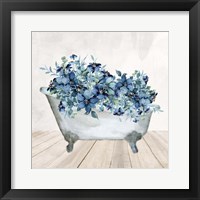 Blue Bath 1 Framed Print
