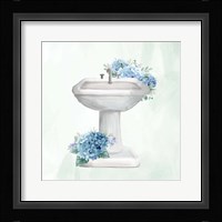 Hydrangea Bath 3 Framed Print