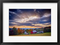 October Sky in Peacham Fine Art Print