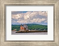 Cloudy Day at Rockland Breakwater Fine Art Print