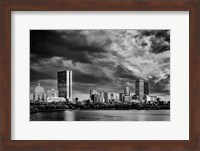 Boston Skyline Monochrome Fine Art Print