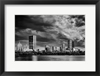 Boston Skyline Monochrome Fine Art Print