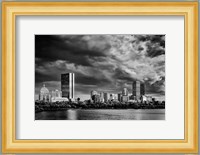 Boston Skyline Monochrome Fine Art Print