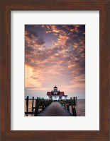 Dawn at Roanoke Marshes Lighthouse Fine Art Print