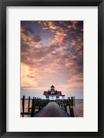Dawn at Roanoke Marshes Lighthouse Fine Art Print