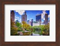 Central Park South from Gapstow Bridge Fine Art Print