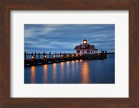 Twilight at Roanoke Marshes Lighthouse Fine Art Print