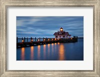 Twilight at Roanoke Marshes Lighthouse Fine Art Print