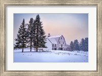 Winter at the Barn Fine Art Print