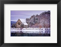 Winter at the Old Stone Church Fine Art Print