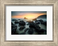 Misty Sunset on Indian Beach Fine Art Print