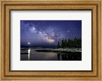 Milky Way Over the Sheepscot River Fine Art Print