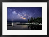 Milky Way Over the Sheepscot River Fine Art Print
