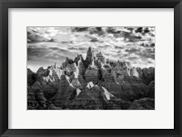 Badlands Chiaroscuro Fine Art Print