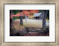 Autumn at Carter Shields Cabin Fine Art Print