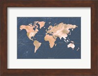 Mindfully Marbled Map Fine Art Print