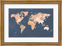 Mindfully Marbled Map Fine Art Print