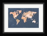 Mindfully Marbled Map Fine Art Print