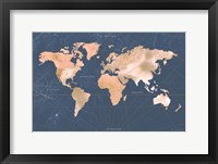 Mindfully Marbled Map Fine Art Print