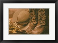 Cowboy Boots V Framed Print