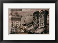 Cowboy Boots III Framed Print