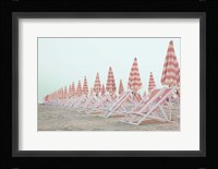 Pink Umbrellas Framed Print