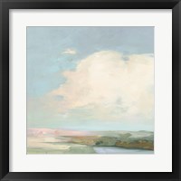 Colorful Horizon II Blue Framed Print