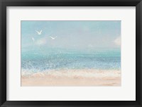 Splatter Beach I Neutral Framed Print