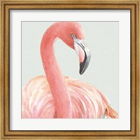 Gracefully Pink II with Green Fine Art Print