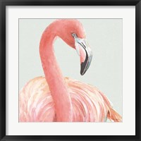 Gracefully Pink II with Green Fine Art Print