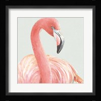 Gracefully Pink II with Green Fine Art Print